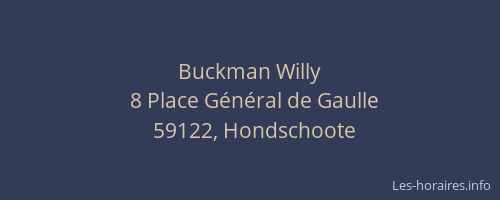 Buckman Willy