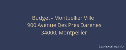 Budget - Montpellier Ville