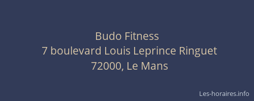 Budo Fitness