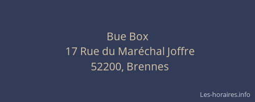 Bue Box