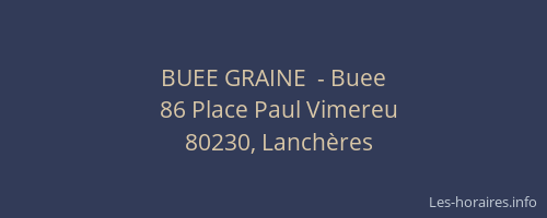 BUEE GRAINE  - Buee