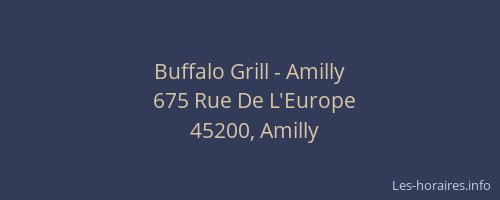 Buffalo Grill - Amilly