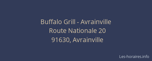 Buffalo Grill - Avrainville