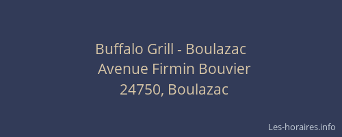 Buffalo Grill - Boulazac