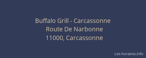 Buffalo Grill - Carcassonne
