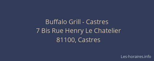 Buffalo Grill - Castres