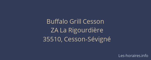 Buffalo Grill Cesson