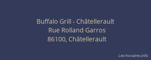 Buffalo Grill - Châtellerault