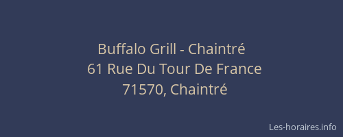 Buffalo Grill - Chaintré