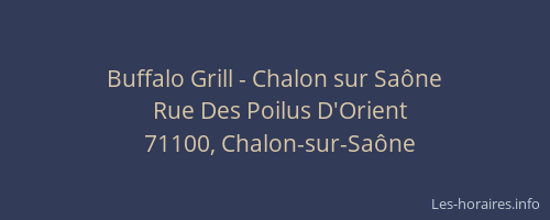 Buffalo Grill - Chalon sur Saône
