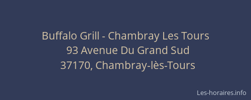Buffalo Grill - Chambray Les Tours