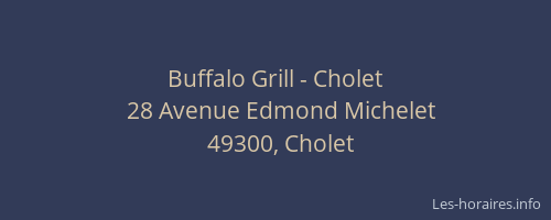 Buffalo Grill - Cholet