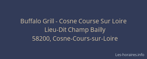 Buffalo Grill - Cosne Course Sur Loire
