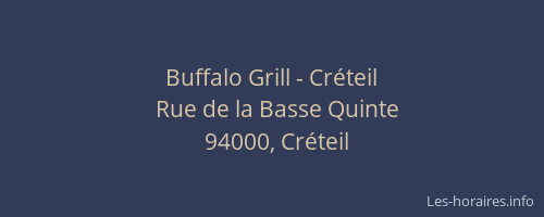 Buffalo Grill - Créteil