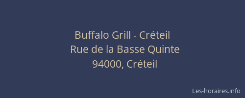 Buffalo Grill - Cr&eacute;teil