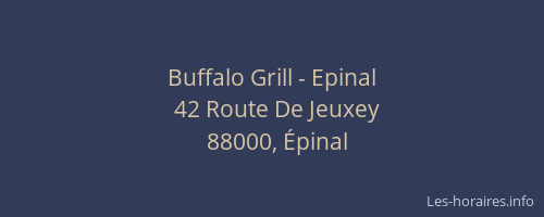 Buffalo Grill - Epinal
