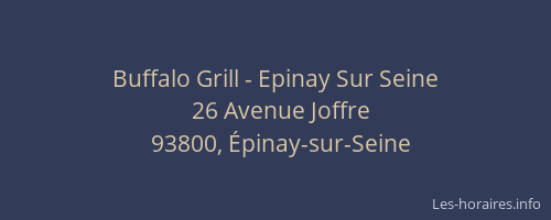 Buffalo Grill - Epinay Sur Seine