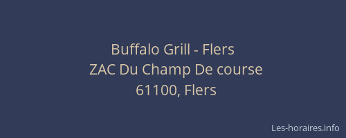 Buffalo Grill - Flers