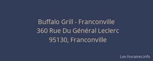 Buffalo Grill - Franconville