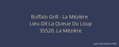 Buffalo Grill - La Mézière