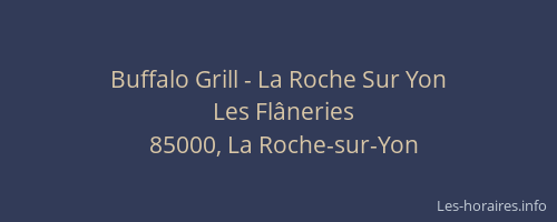 Buffalo Grill - La Roche Sur Yon