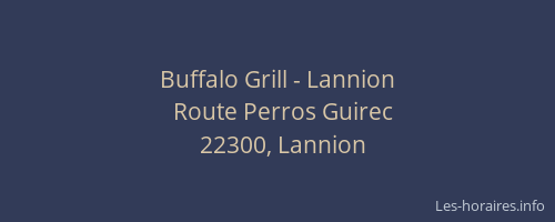 Buffalo Grill - Lannion