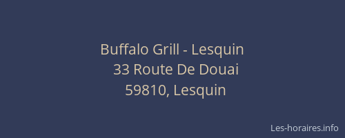 Buffalo Grill - Lesquin