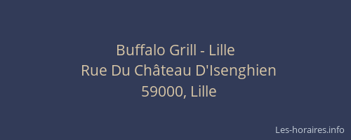 Buffalo Grill - Lille