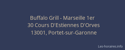 Buffalo Grill - Marseille 1er