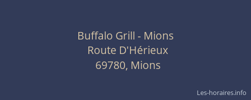 Buffalo Grill - Mions