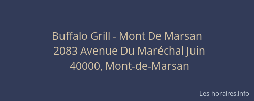 Buffalo Grill - Mont De Marsan