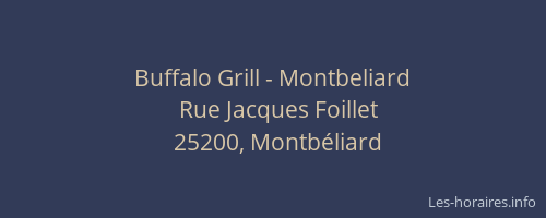 Buffalo Grill - Montbeliard