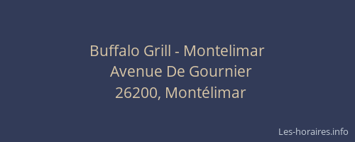 Buffalo Grill - Montelimar