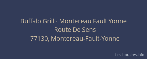 Buffalo Grill - Montereau Fault Yonne