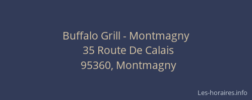 Buffalo Grill - Montmagny
