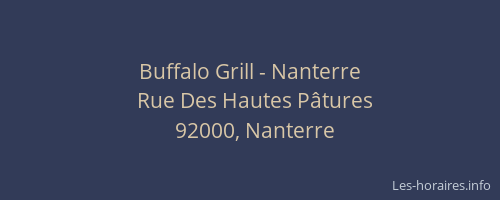 Buffalo Grill - Nanterre