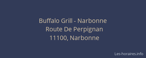 Buffalo Grill - Narbonne