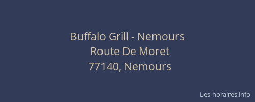 Buffalo Grill - Nemours