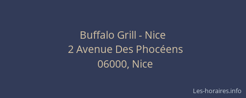 Buffalo Grill - Nice
