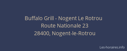 Buffalo Grill - Nogent Le Rotrou