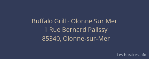 Buffalo Grill - Olonne Sur Mer