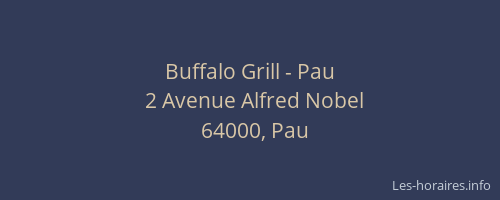 Buffalo Grill - Pau
