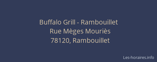Buffalo Grill - Rambouillet