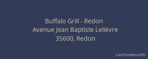 Buffalo Grill - Redon