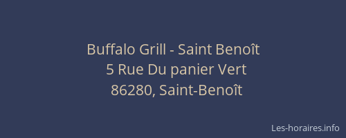 Buffalo Grill - Saint Benoît