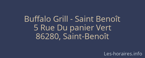 Buffalo Grill - Saint Benoît
