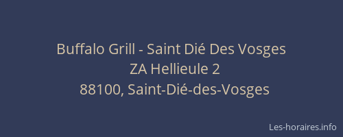 Buffalo Grill - Saint Dié Des Vosges