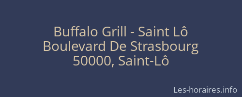 Buffalo Grill - Saint Lô