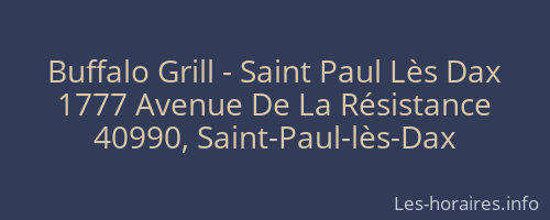 Buffalo Grill - Saint Paul Lès Dax