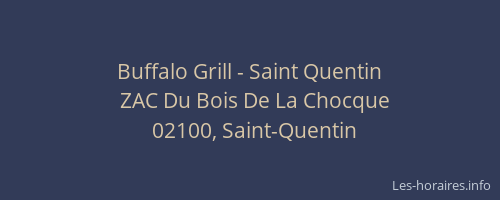 Buffalo Grill - Saint Quentin
